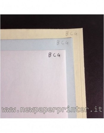 500x3 fogli A4 Carta Chimica CB Bianco/CFB Giallo/CF Rosa 60gr per  stampanti inkjet/laser